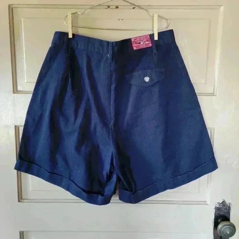 Vintage Mickey Unlimited Jerry Leigh Cruise Mom Shorts Women Navy Blue Sz 13 - Picture 2 of 6